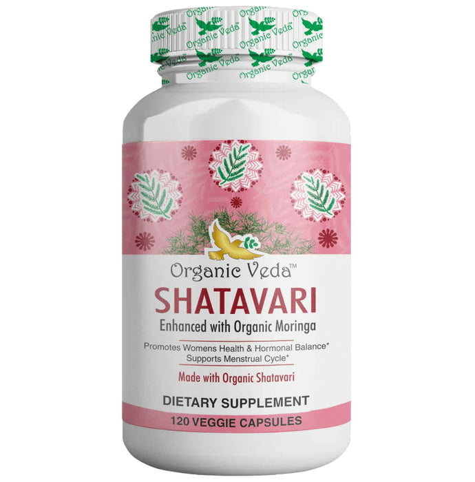 Organic Veda Shatavari Veggie Capsule - Nibasu