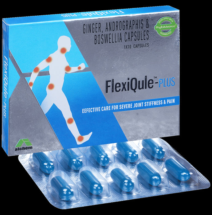 Flexiqule Plus Capsule For Osteo- Arthritis & Joint Pain - Nibasu