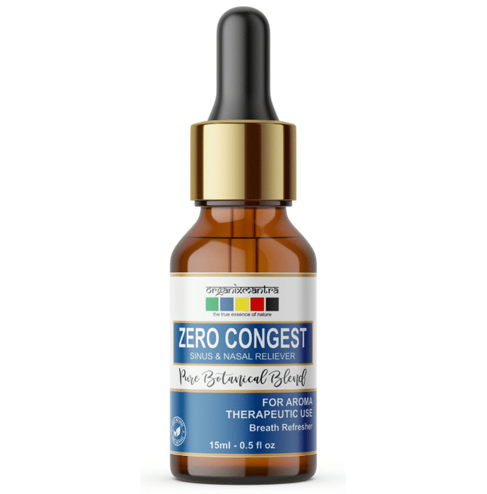 Organix Mantra Zero Congest Pure Botanical Blend Sinus and Nasal Reliever Oil - Nibasu