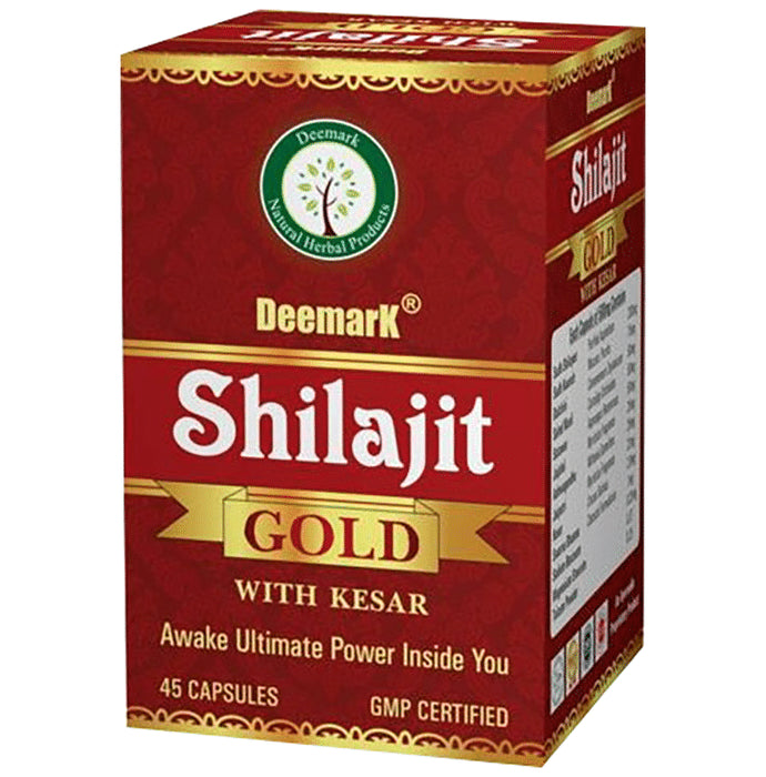 Deemark Shilajit Gold with Kesar (45 Each) - Nibasu
