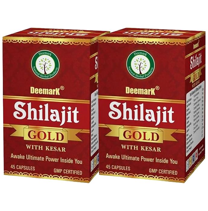 Deemark Shilajit Gold with Kesar (45 Each) - Nibasu