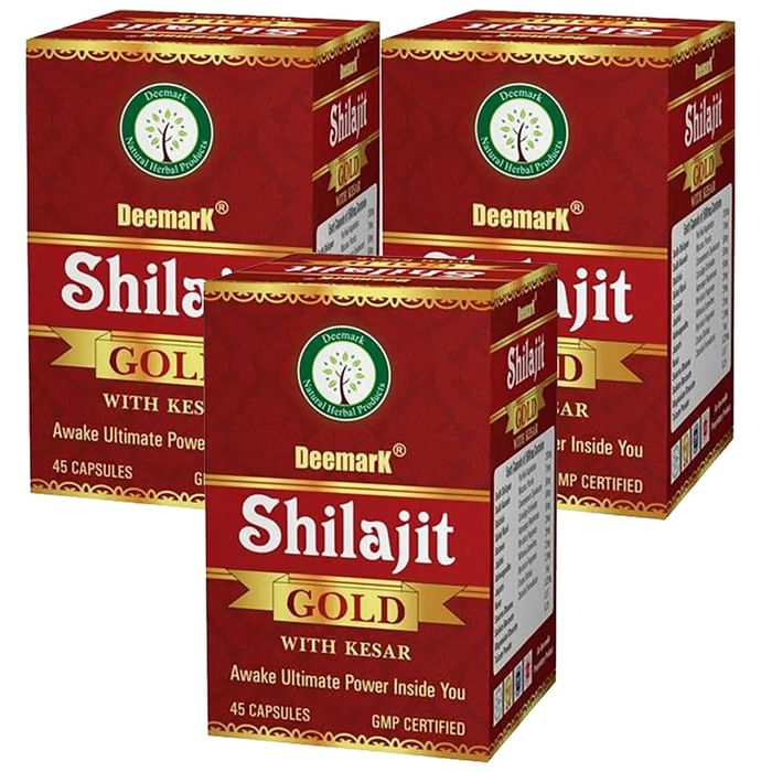 Deemark Shilajit Gold with Kesar (45 Each) - Nibasu