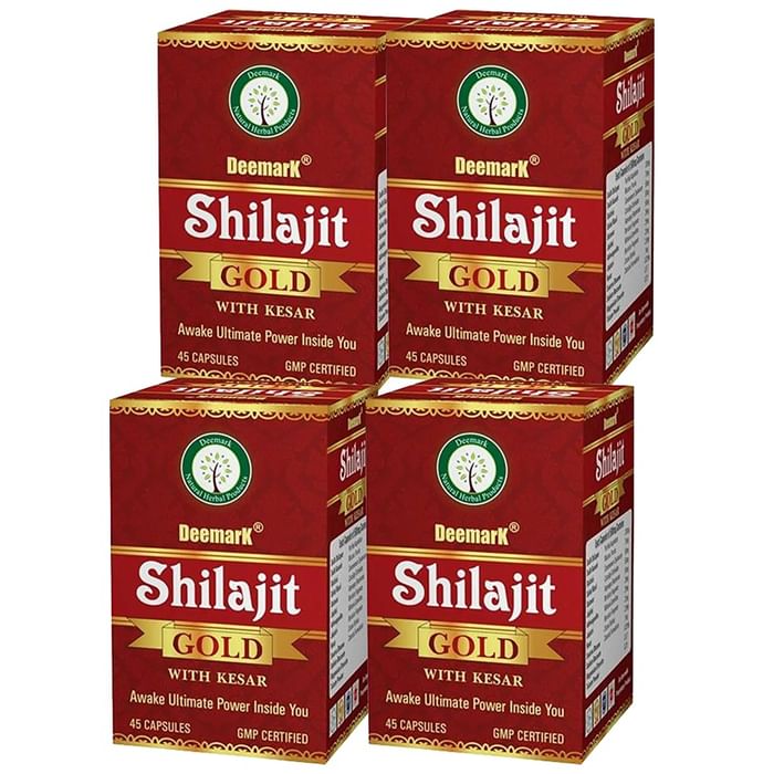 Deemark Shilajit Gold with Kesar (45 Each) - Nibasu