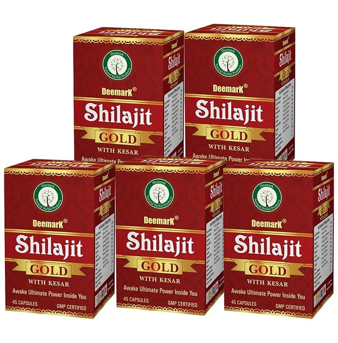 Deemark Shilajit Gold with Kesar (45 Each) - Nibasu