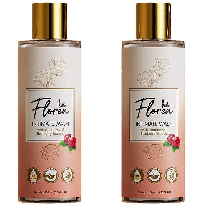 Floren Intimate Wash (100ml Each) - Nibasu