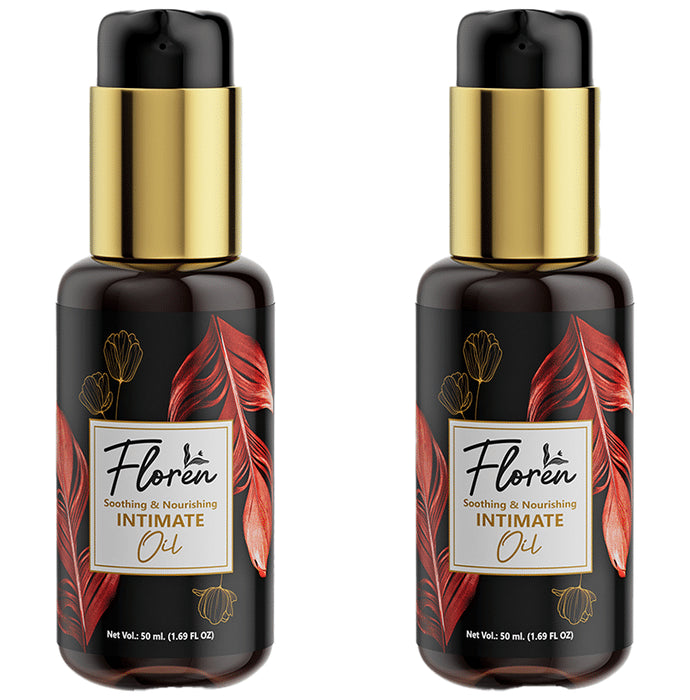 Floren Soothing & Nourishing Intimate Oil (50ml Each) - Nibasu