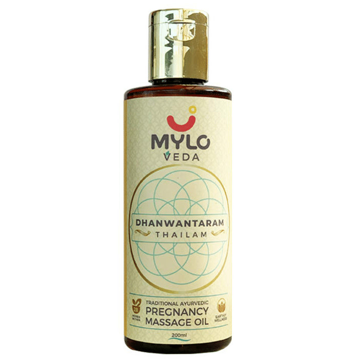 Mylo Veda Dhanwantaram Thailam Pregnancy Massage Oil - Nibasu