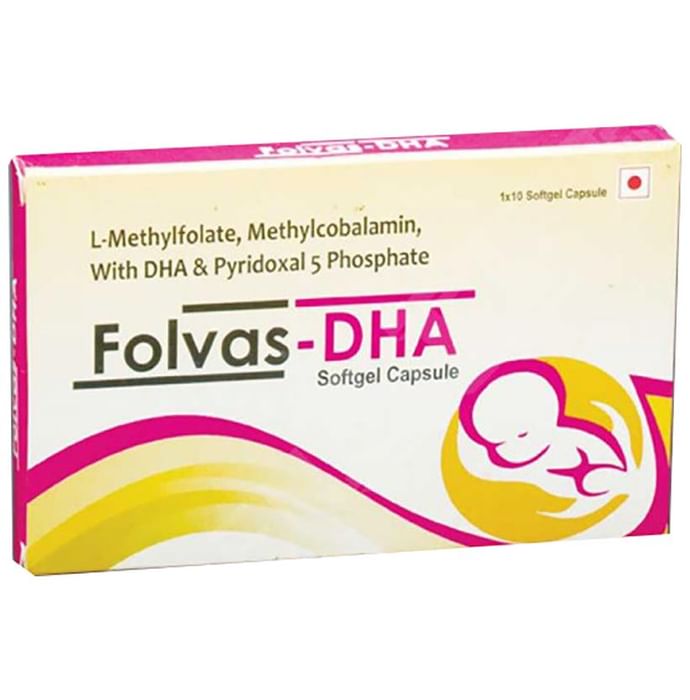 Folvas-DHA Soft Gelatin Capsule - Nibasu