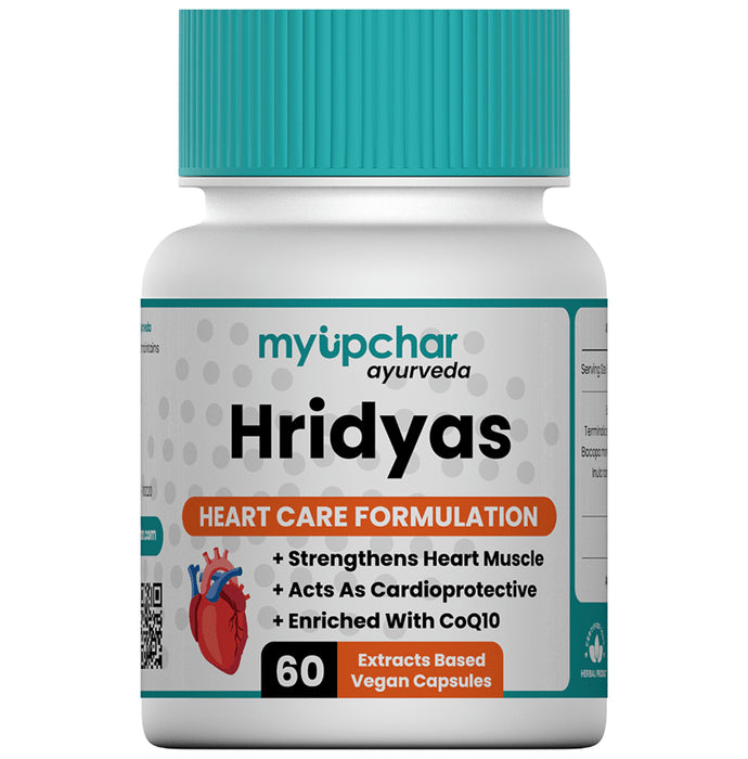 Myupchar Ayurveda Hridyas Extracts Based Vegan Capsule - Nibasu