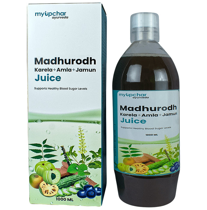 Myupchar Ayurveda Madhurodh Karela Jamun Amla Juice - Nibasu