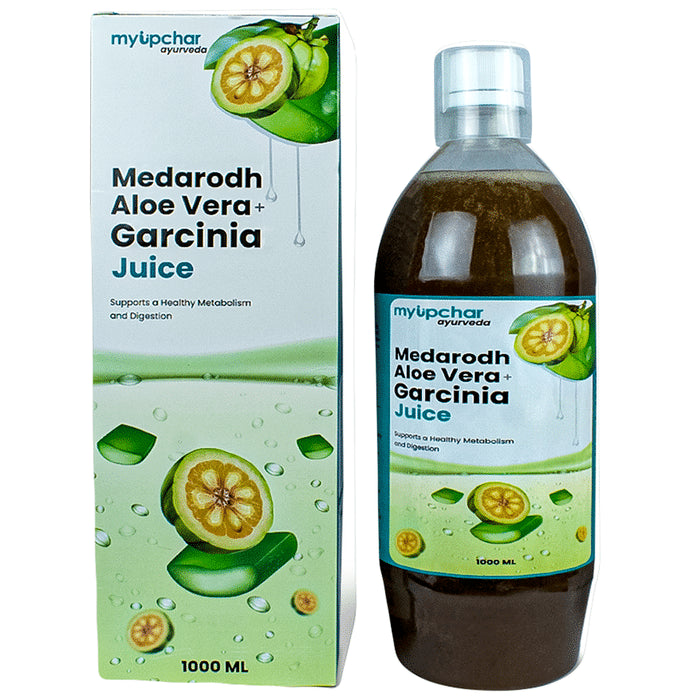 Myupchar Ayurveda Medarodh Aloe Vera + Garcinia Juice - Nibasu