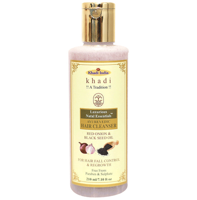 Luxurious Natal Essentials Ayurevedic Hair Cleanser Red Onion & Black Seed Oil - Nibasu