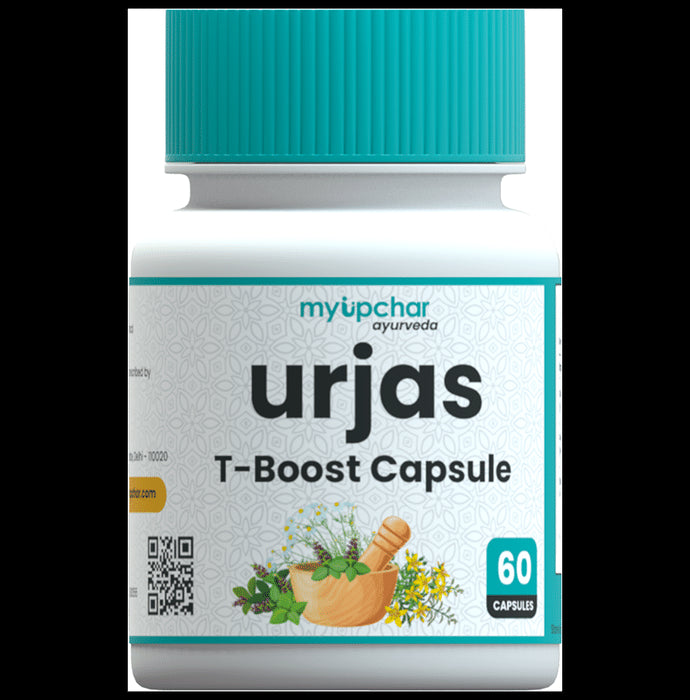Myupchar Ayurveda Urjas T-Boost Capsule (60 Each) Bottle - Nibasu
