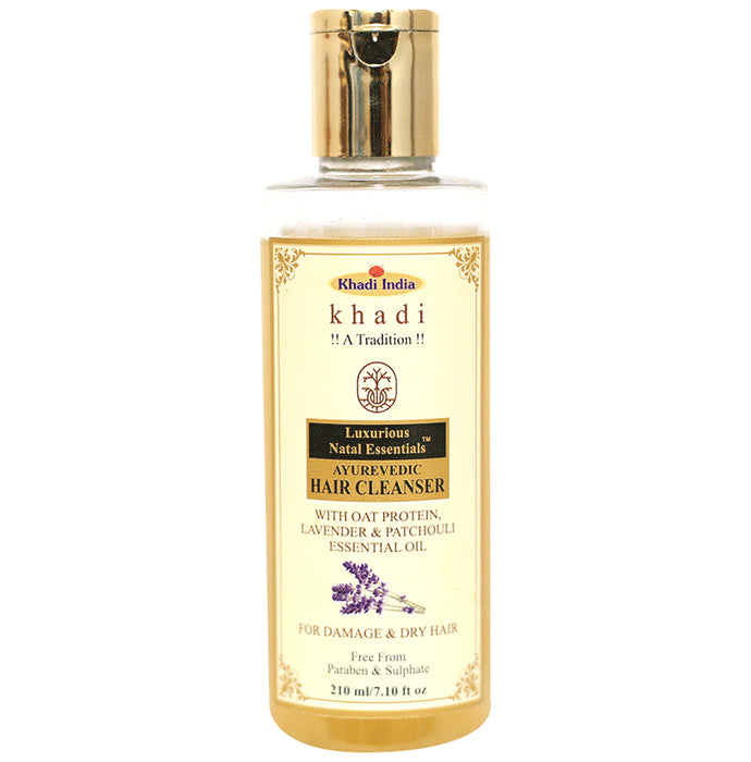 Luxurious Natal Essentials Ayurevedic Hair Cleanser With Oat Protein, Lavender & Patchouli Essential Oil - Nibasu