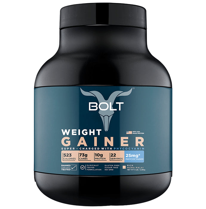 Bolt Weight Gainer Powder Rich Mawa Malai - Nibasu