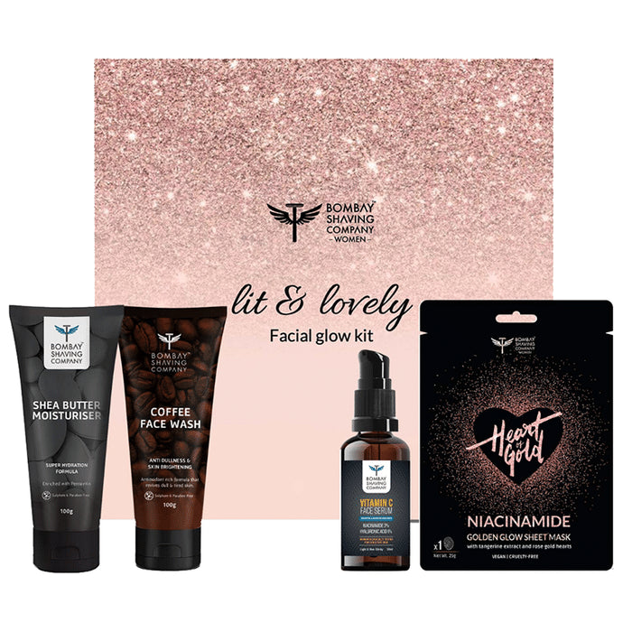 Bombay Shaving Company Lit & Lovely Facial Glow Kit - Nibasu