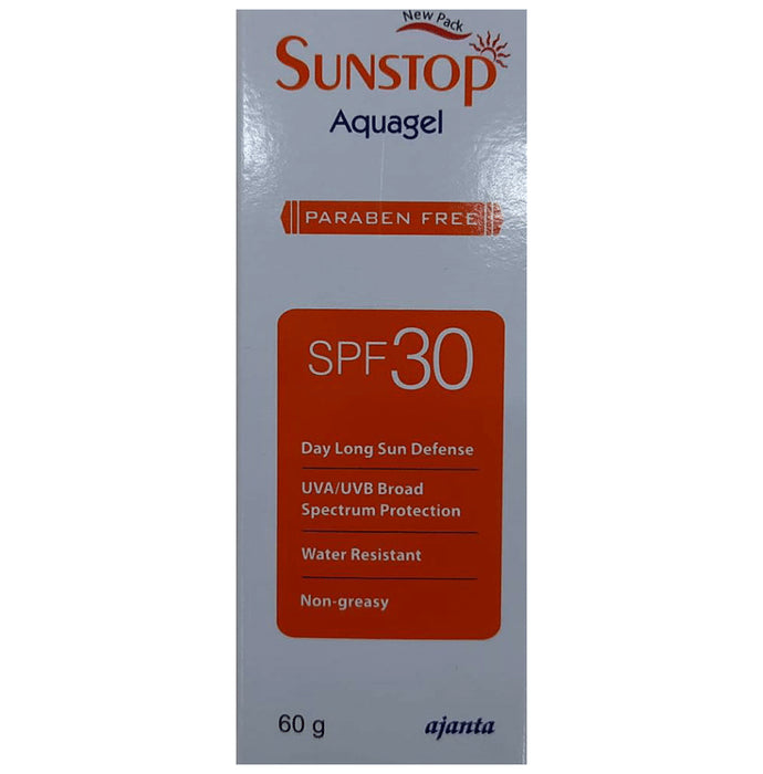 Sunstop Aquagel SPF 30 Gel Paraben Free - Nibasu