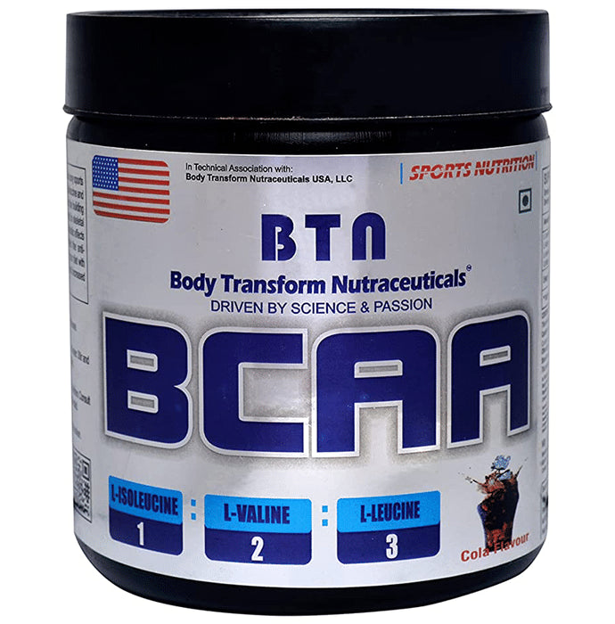 BTN Body Transform Nutraceuticals BCAA Supplement Powder Cola - Nibasu