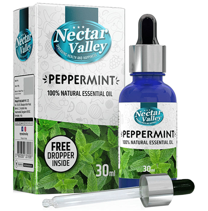 Nectar Valley Peppermint 100% Natural Essential Oil - Nibasu