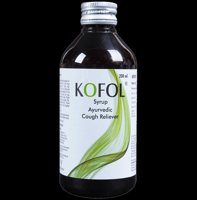 Charak Kofol Ayurvedic Syrup for Cough Relief - Nibasu
