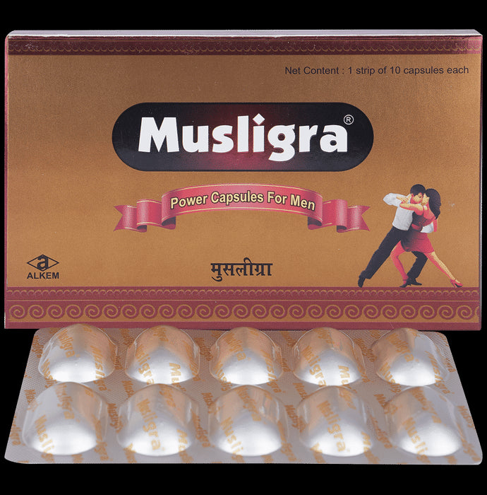 Musligra Capsule for Stamina Booster in Men - Nibasu