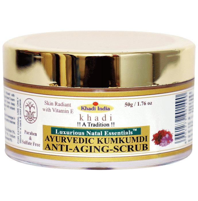Luxurious Natal Essentials Ayurvedic Kumkumadi Anti-Aging Scrub - Nibasu