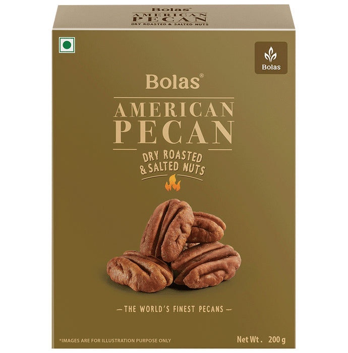 Bolas American Pecan Nuts Dry Roasted & Salted - Nibasu