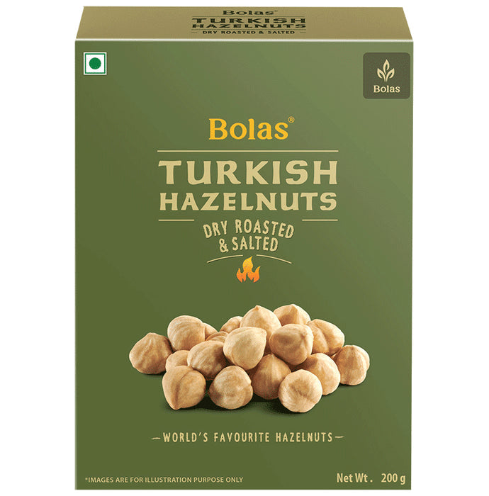 Bolas Turkish Hazelnuts Dry Roasted & Salted - Nibasu