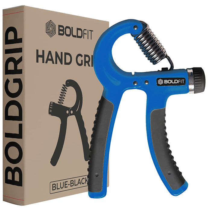 Boldfit Hand Grip Blue and Black - Nibasu