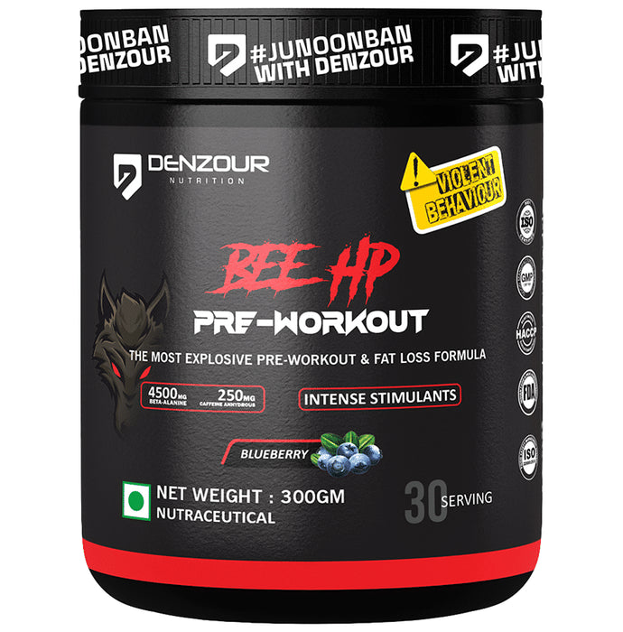 Denzour Nutrition Bee HP Pre-Workout Blueberry - Nibasu