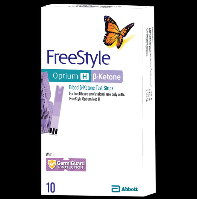 FreeStyle Optium H Beta-Ketone Test Strip (Only Strip) - Nibasu