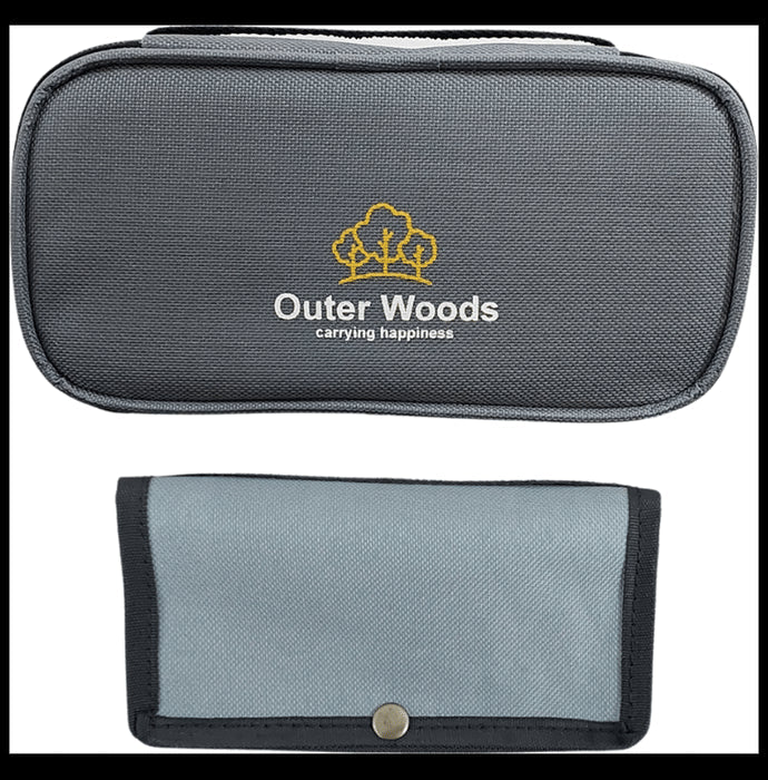 Outer Woods OW 12 Insulated Insulin Cooler Bag Grey - Nibasu