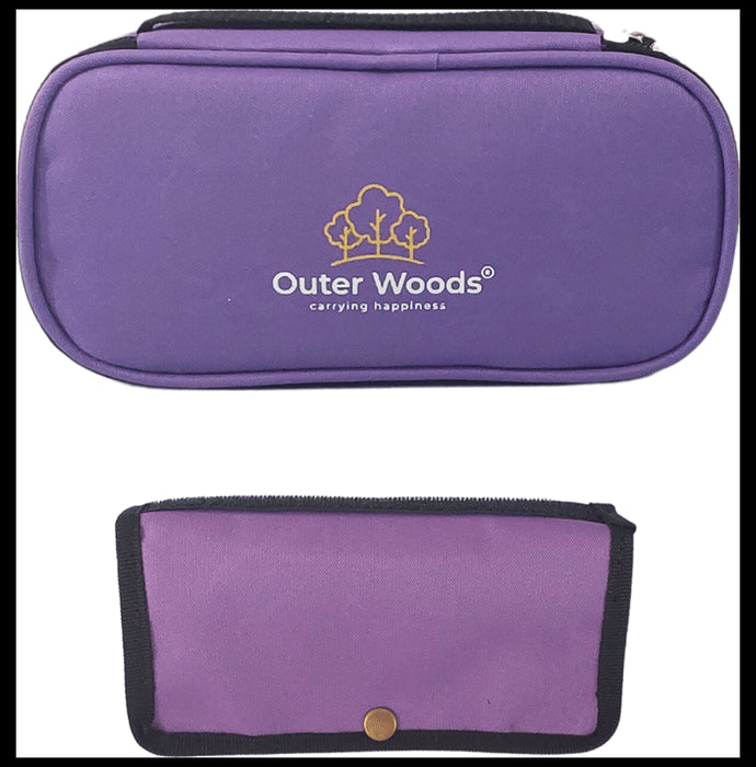 Outer Woods OW 12 Insulated Insulin Cooler Bag Purple - Nibasu