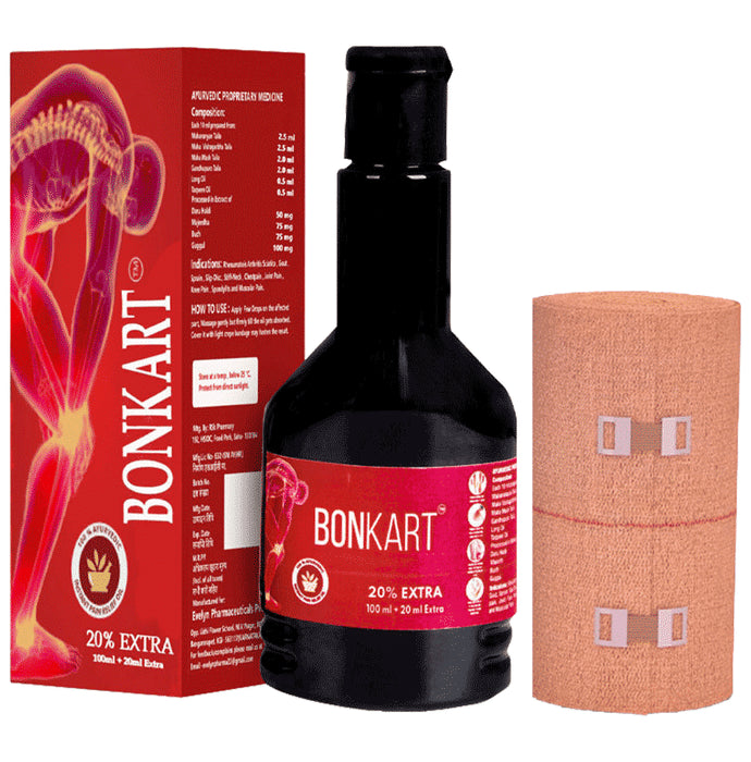 Bonkart Pain Relief Oil with Crepe Bandage - Nibasu