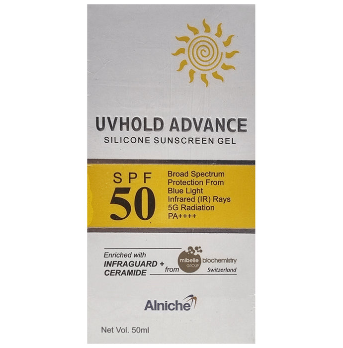 Uvhold Advance Silicon Sunscreen Gel SPF 50 PA++++ - Nibasu