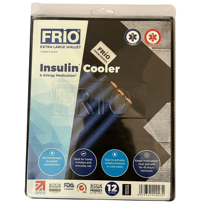 Frio Insulin Cooler & Allergy Medication Extra Large Wallet Black - Nibasu