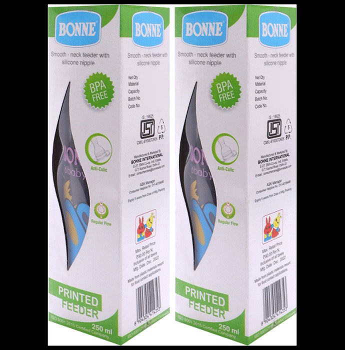 Bonne Printed Feeder BPA Free 250ml - Nibasu