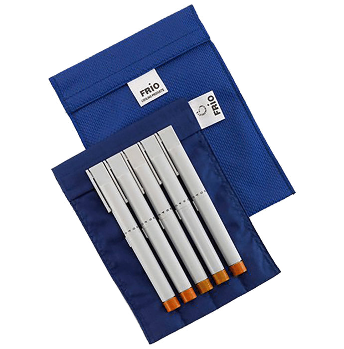 Frio Insulin Cooler & Allergy Medication Large Wallet Blue - Nibasu