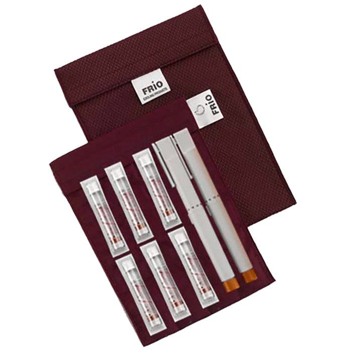 Frio Insulin Cooler & Allergy Medication Large Wallet Burgundy - Nibasu