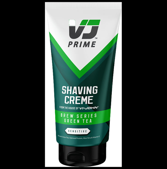 V J Prime Shaving Creme Brew Series Green Tea - Nibasu