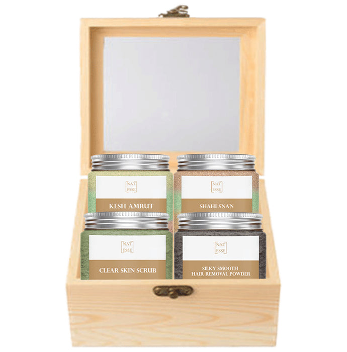 Nat Esse Premium 2 in 1 Skin and Hair Care Gift box for Women - Nibasu