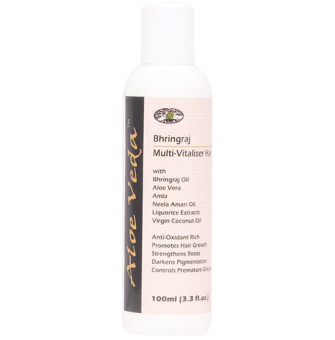 Aloe Veda Bhringraj Multi-Vitaliser Oil - Nibasu
