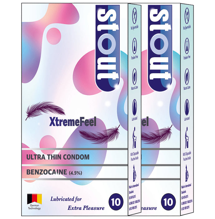 Stout Xtremefeel Ultra Thin Condom (10 Each) - Nibasu