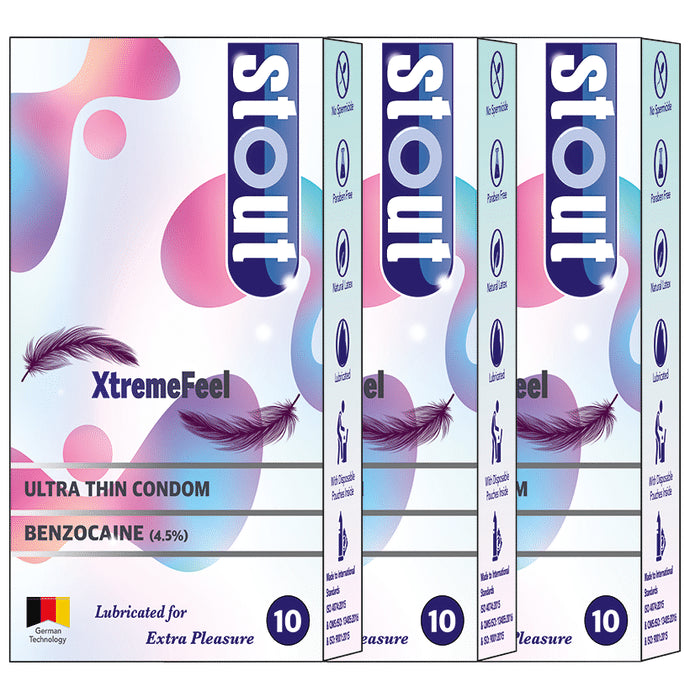 Stout Xtremefeel Ultra Thin Condom (10 Each) - Nibasu