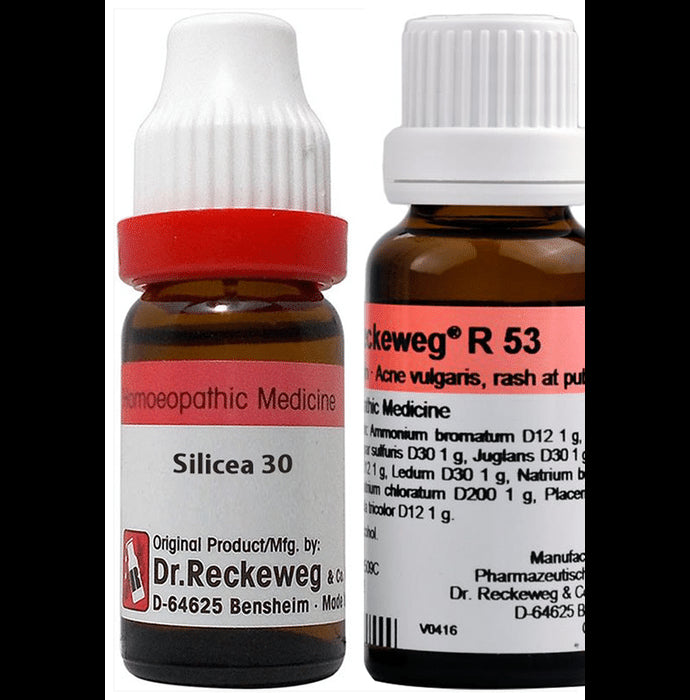 Dr. Reckeweg Pimples Care Combo (R53 + Silicea Terra Dilution 30CH) - Nibasu