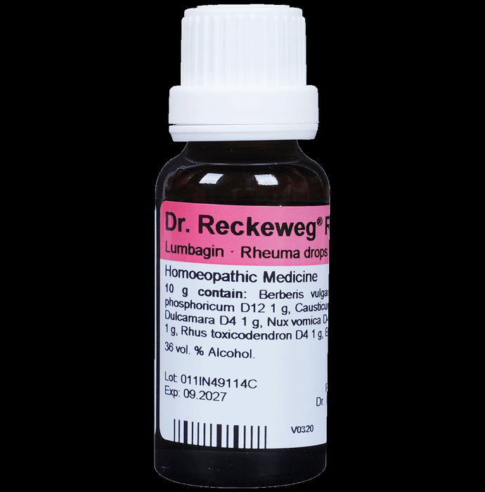 Dr. Reckeweg R11 Rheumatism Drop | For Pain Relief | Effective for Sprains and Strains| Bone, Joint & Muscle Care - Nibasu