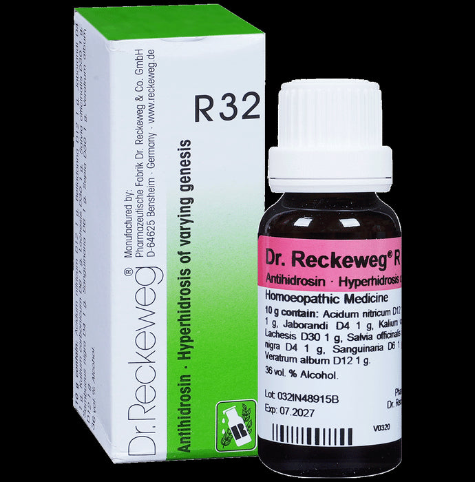 Dr. Reckeweg R32 Excessive Perspiration Drop - Nibasu
