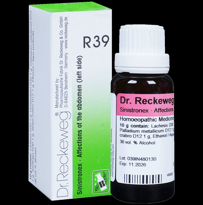 Dr. Reckeweg R39 Affections Of The Abdomen Left Side Drop - Nibasu