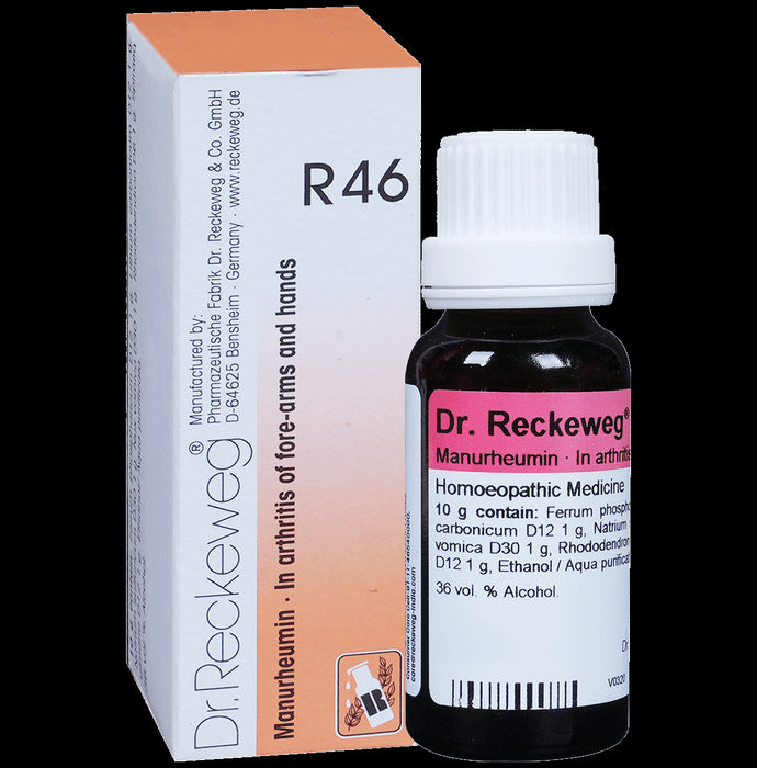 Dr. Reckeweg R46 Rheumatism Of Forearms And Hands Drop - Nibasu