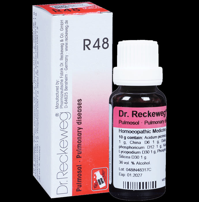 Dr. Reckeweg R48 Pulmonary Diseases Drop - Nibasu